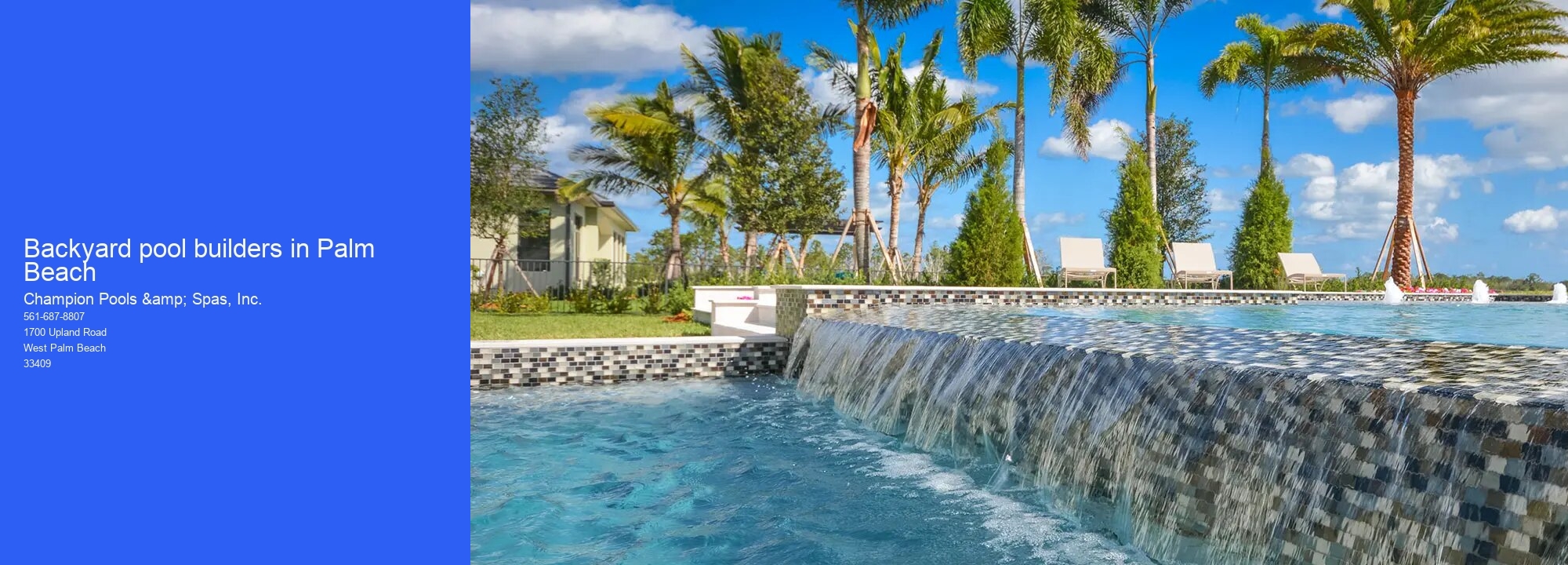 Backyard pool builders in Palm Beach