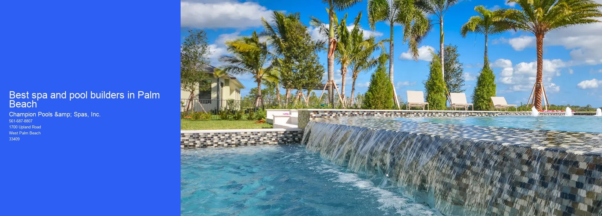 Best spa and pool builders in Palm Beach