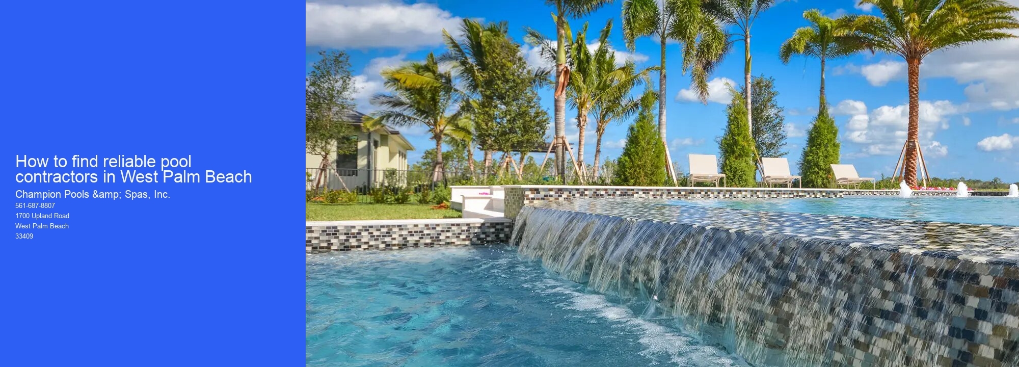 How to find reliable pool contractors in West Palm Beach